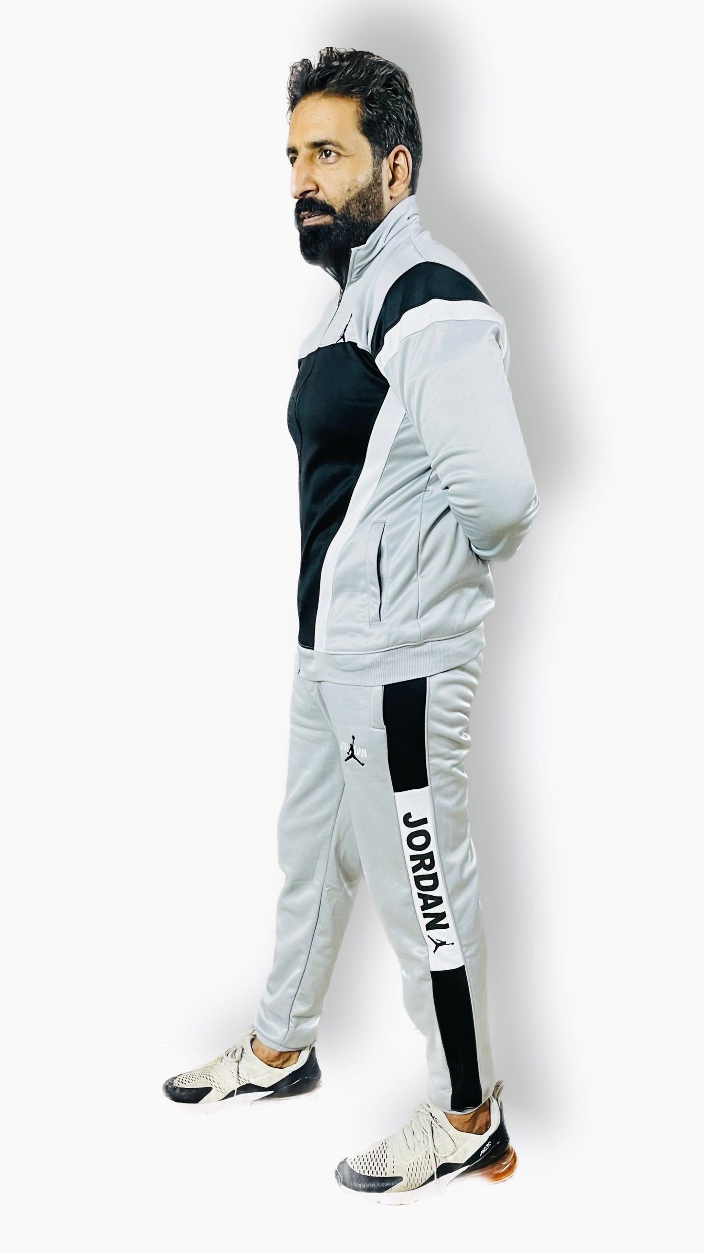 Jordan Air Premium Track Suit - Grey & Black