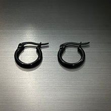 Load image into Gallery viewer, Black Piercing Simple Bali Stud Earring For Men online in Pakistan