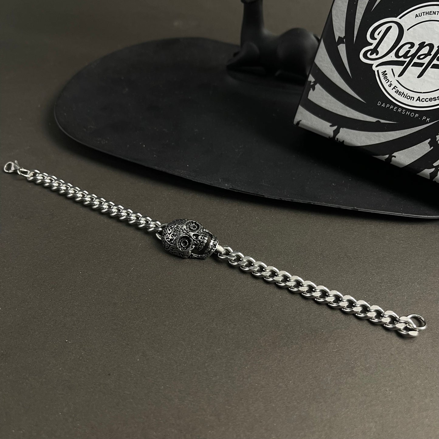 Death Grip Skull Chain Bracelet For Men