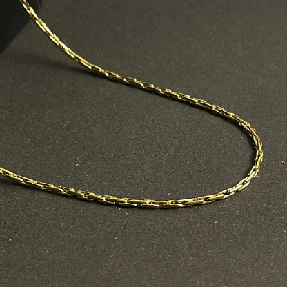 1mm thin and short golden neck chain for men women online in pakistan