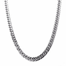 Load image into Gallery viewer, 8mm Silver Diamond Cut Cuban Neck Chain