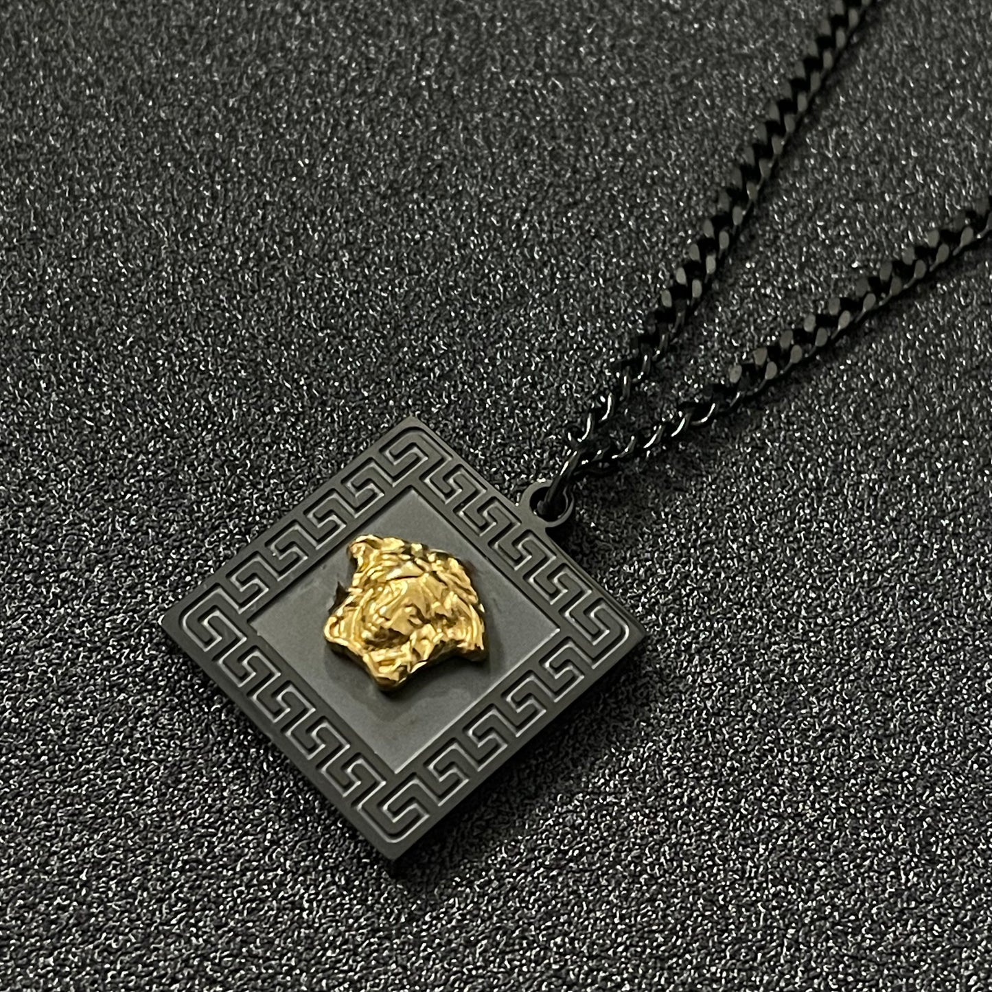 black golden versace medusa pendant necklace for men women in pakistan