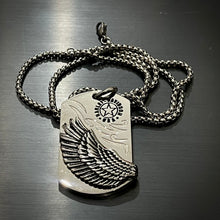 Load image into Gallery viewer, harley davidson bikers dogtag pendant necklace for men