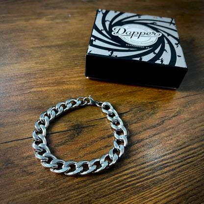 11mm stainless steel silver bracelet for men online in pakistan
