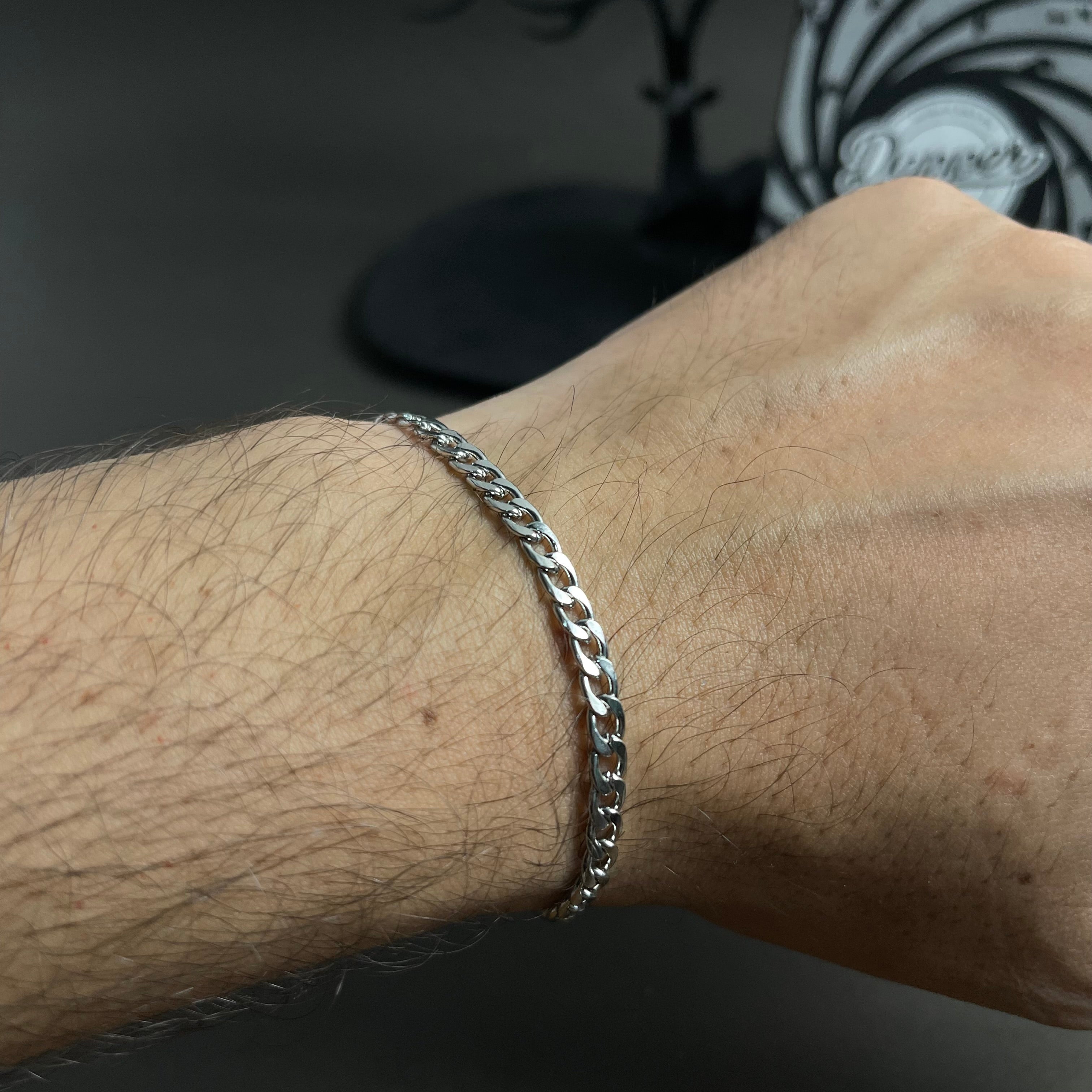 Silver bracelet for men online shop