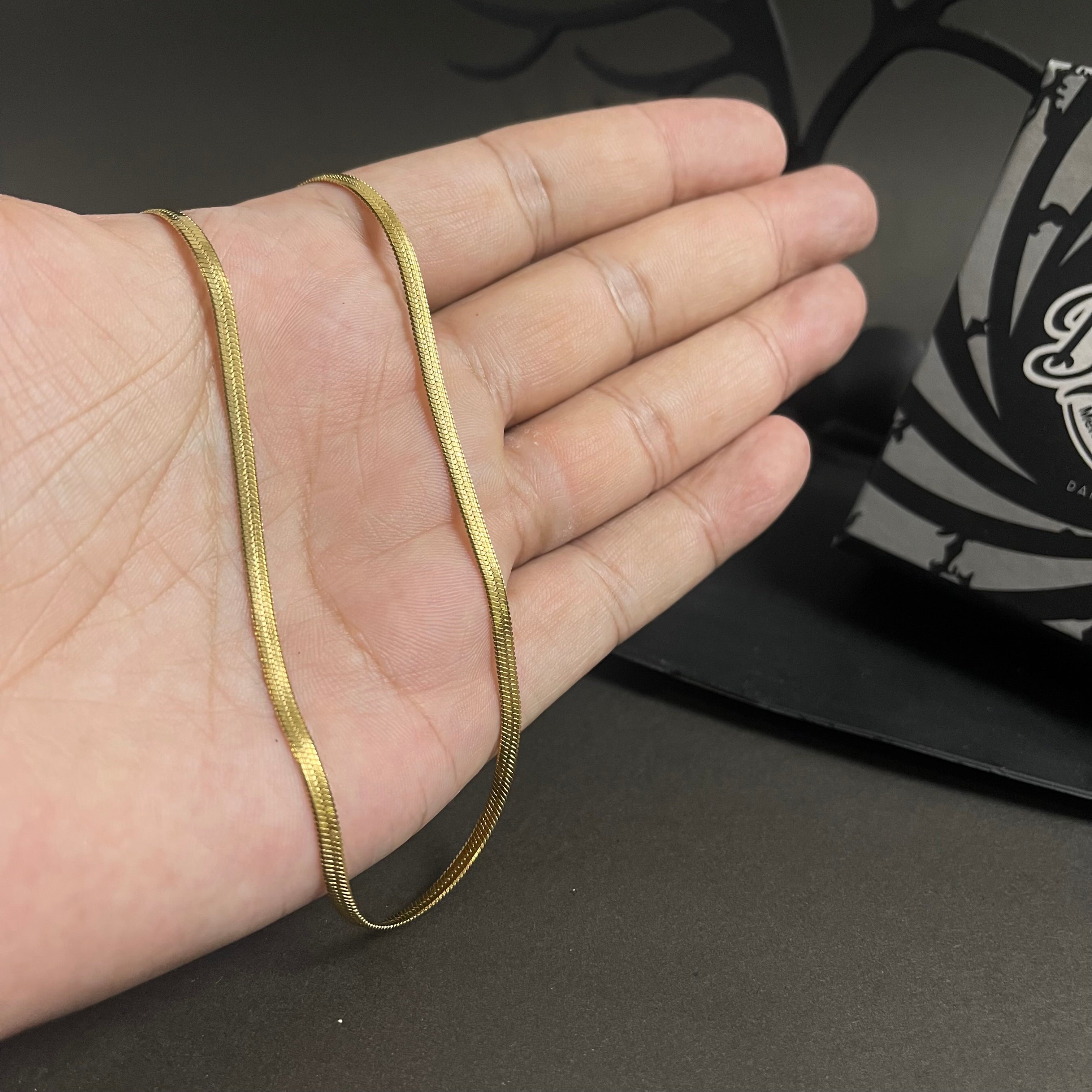 Golden Snake Neck Chain For Men Online In Pakistan dappershop.pk The Dapper Shop
