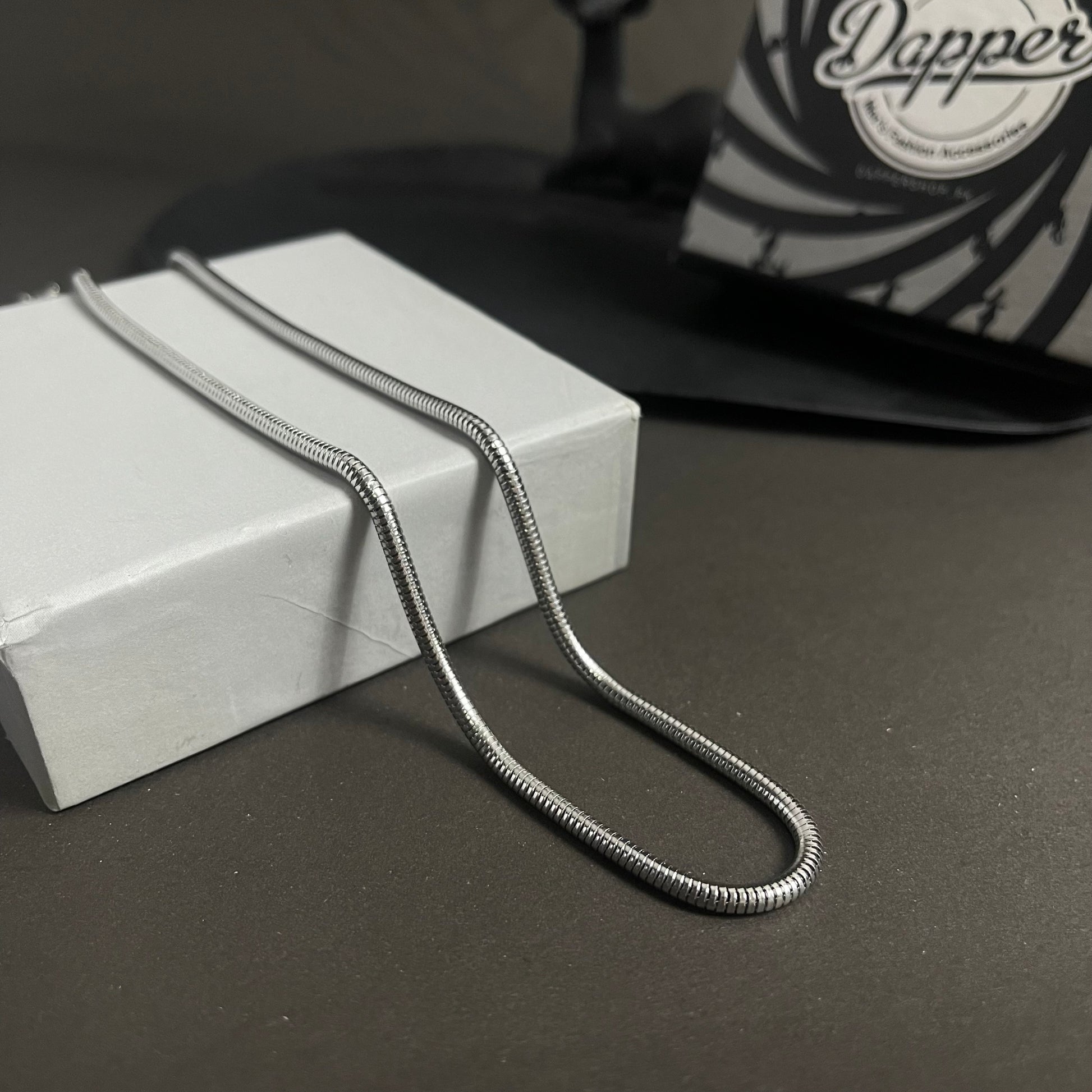 3mm round snake neck chain for men women online in Pakistan