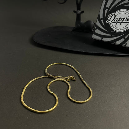 3mm short 20 inches 50cm golden round snake neck chain for men online in pakistan