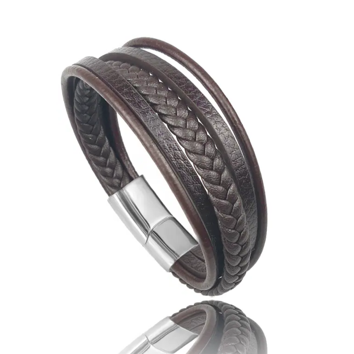 brown leather bracelet for men online in pakistan