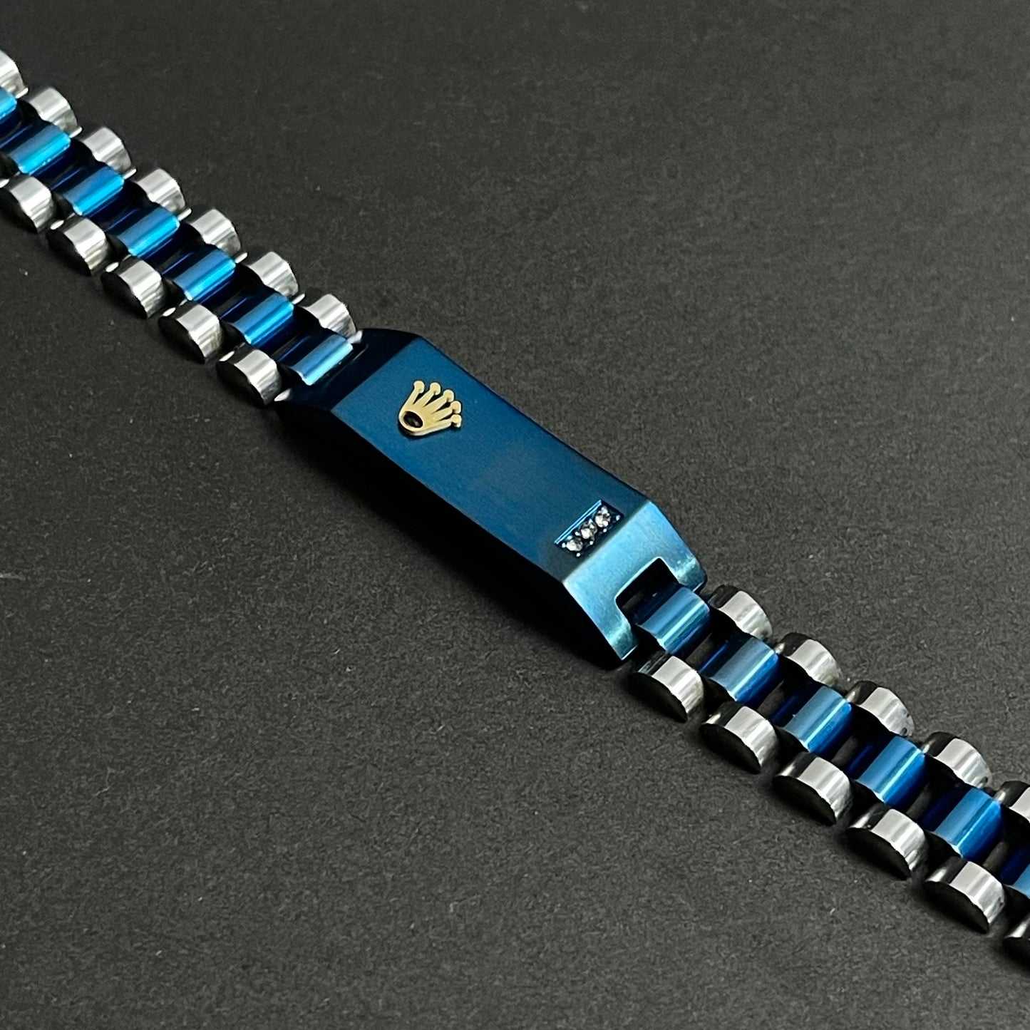 blue silver stainless steel rolex jubilee bracelets for men online in pakistan