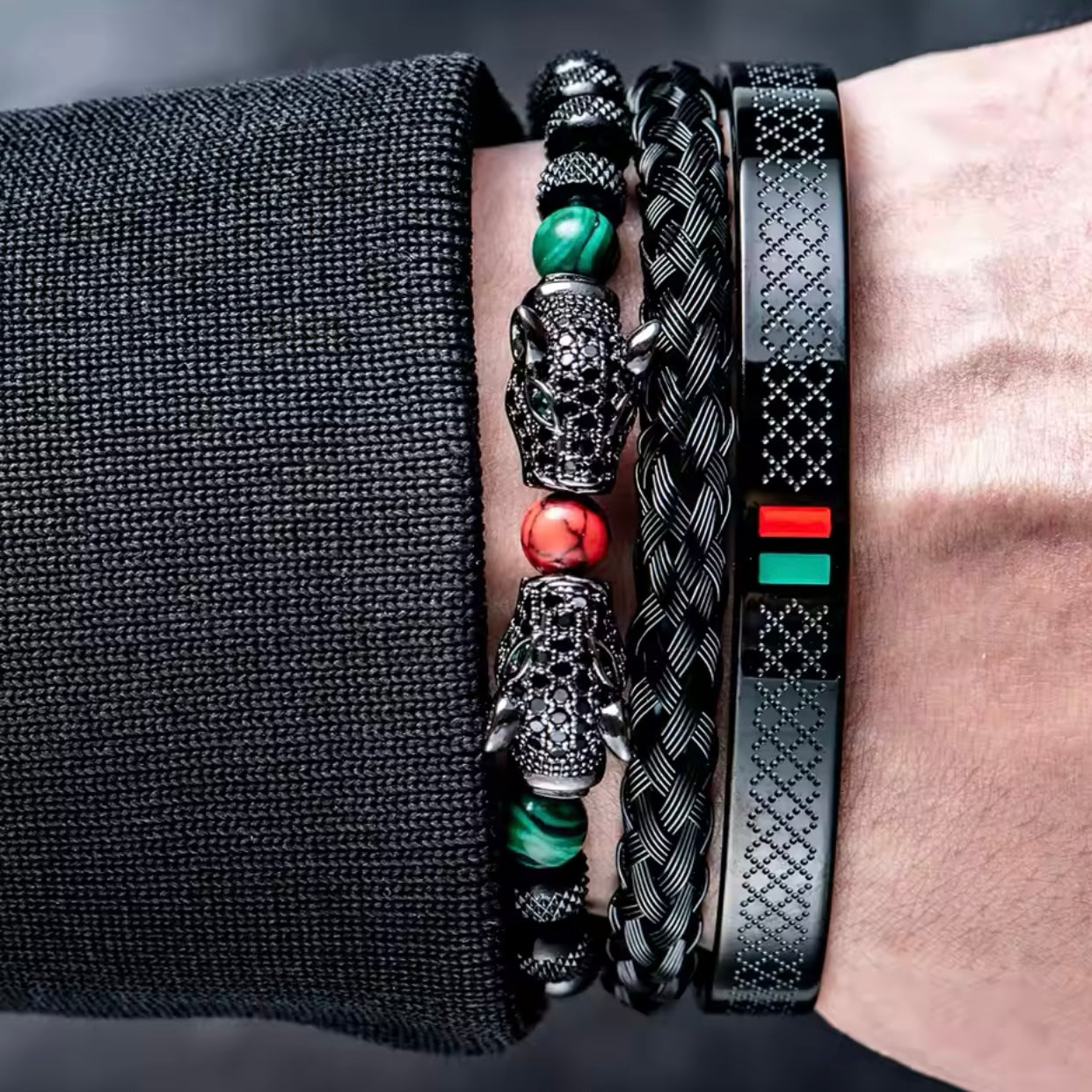 black bracelets for men online in pakistan