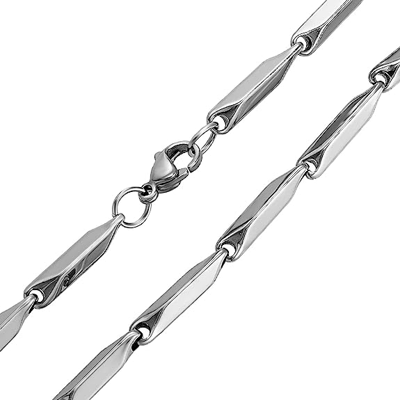 3mm stainless steel rice neck chain for men and boys in pakistan