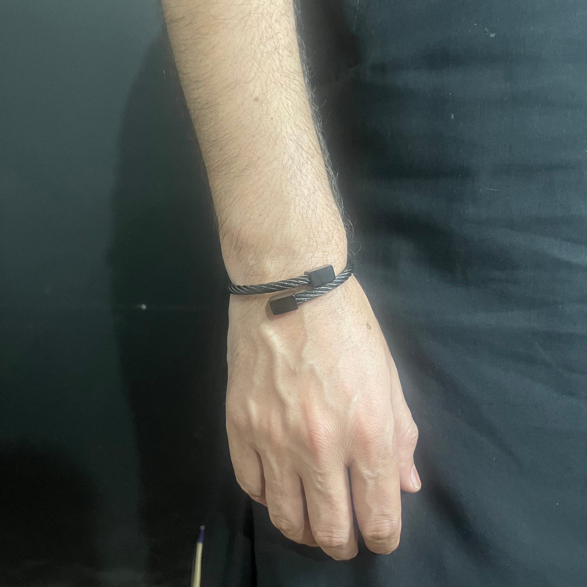 black kara bracelet for men in pakistan