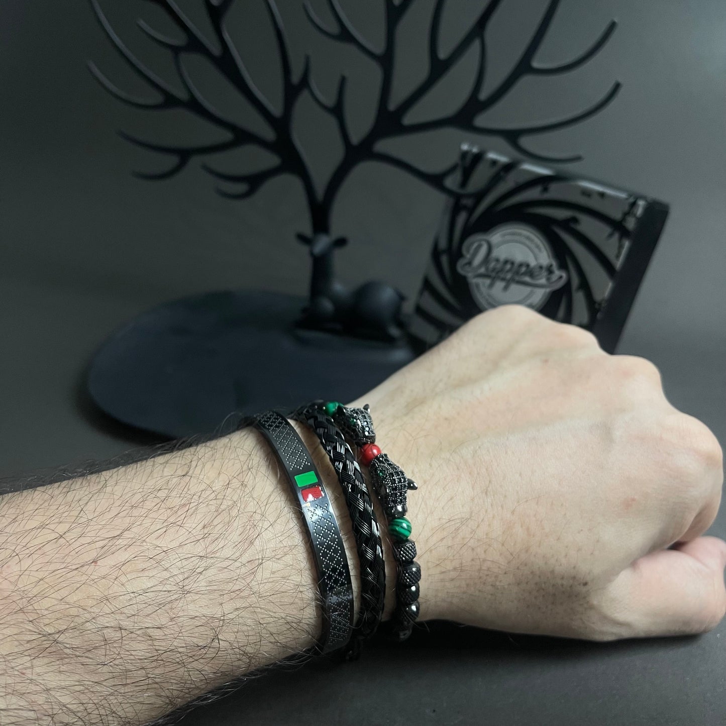 black bracelets for men online in pakistan