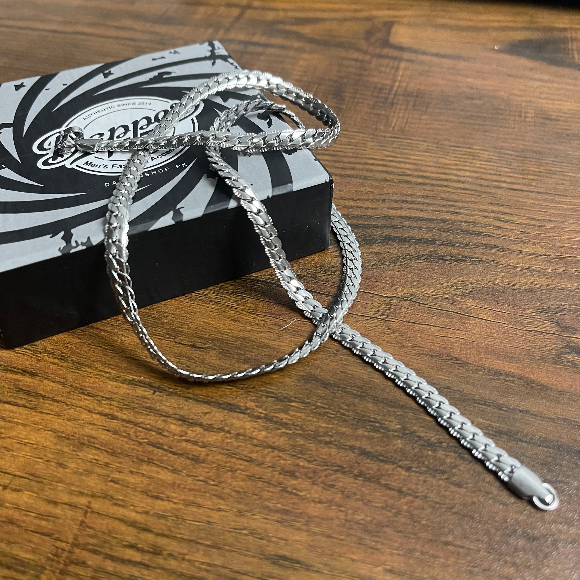 5mm miami curb link neck chain for men online in pakistan