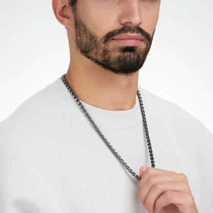 5mm Silver long box neck chain for men boys online in pakistan