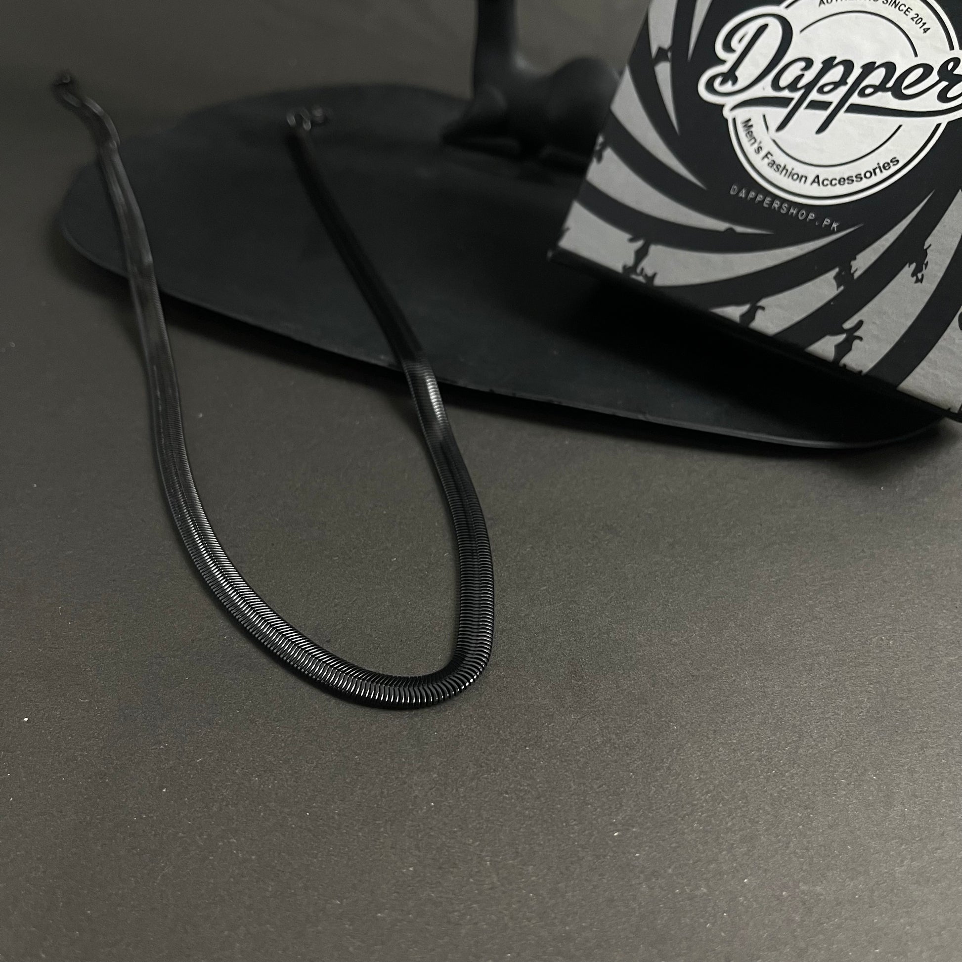5mm black snake neck chain for men online in pakistan