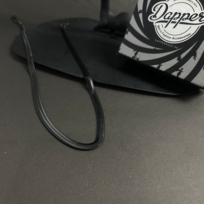 5mm black snake neck chain for men online in pakistan