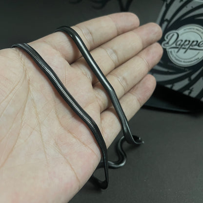 5mm black snake neck chain for men online in pakistan