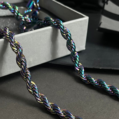 6mm Funky Multi Color Rope Neck Chain