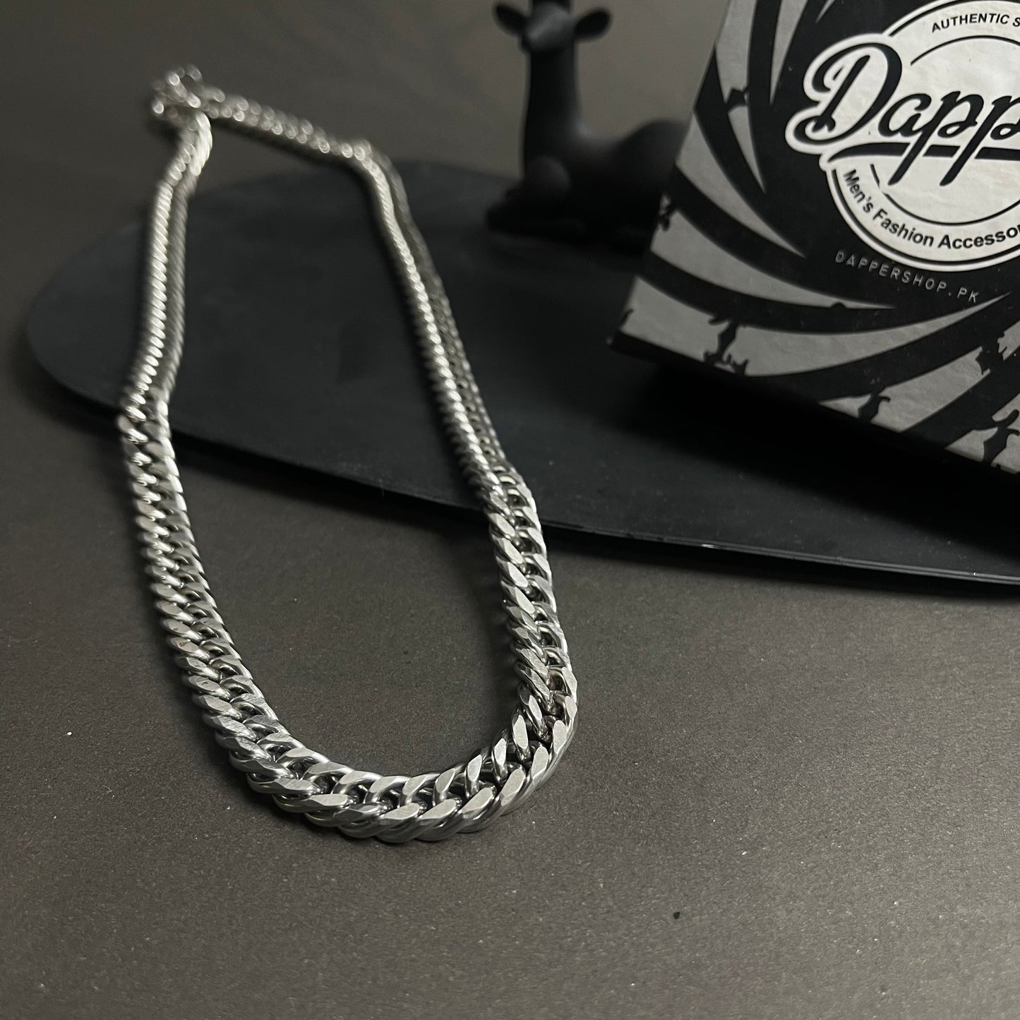 10mm Silver Cuban Link Neck Chain For Men