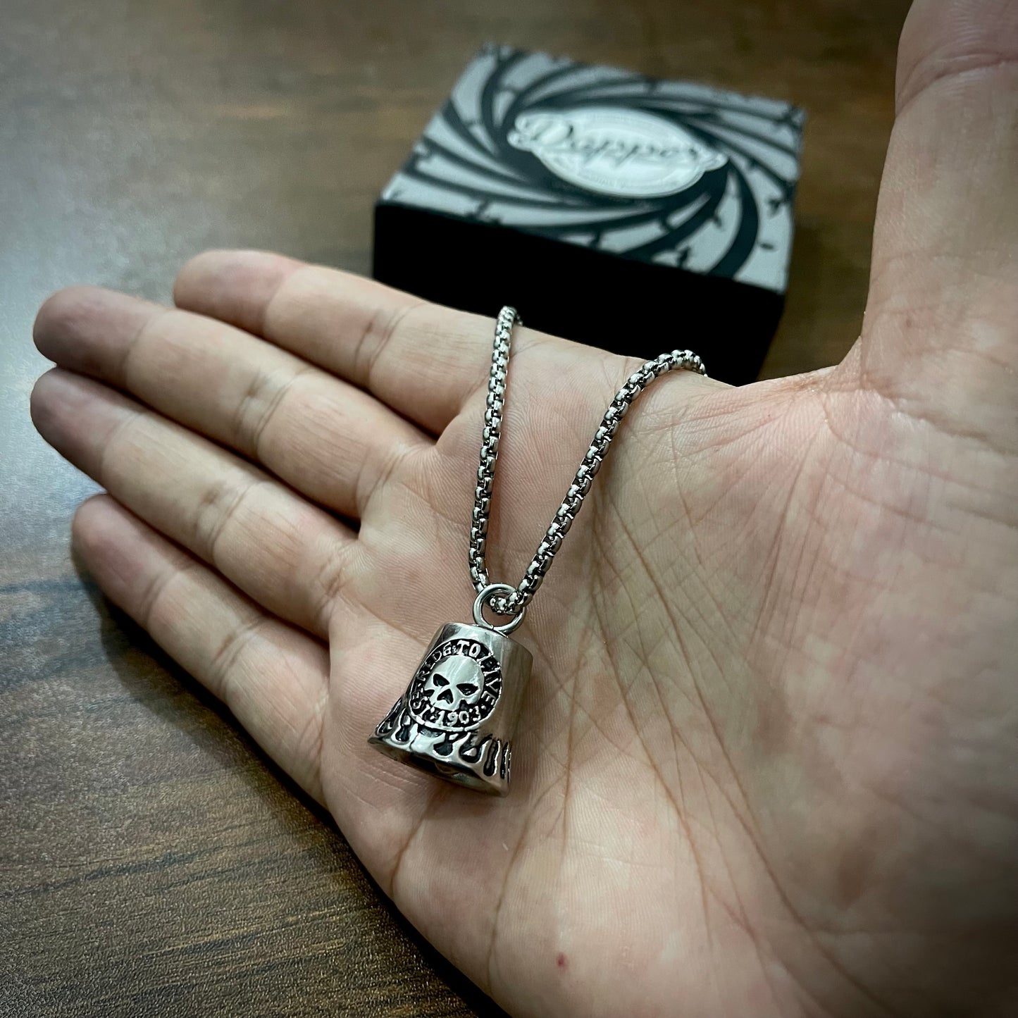 Harley Davidson Bell Pendant Necklace