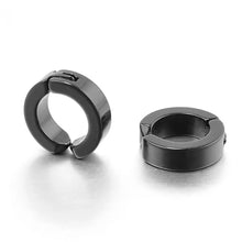 Load image into Gallery viewer, Stainless Steel Black Non-Piercing Magnetic Bali Stud Earring For Men