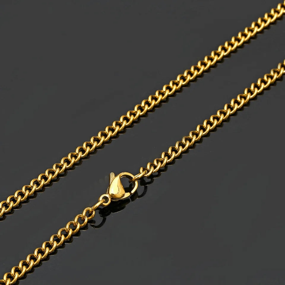 2mm Golden Light weight Figaro Link Neck Chain For Men – The Dapper Shop