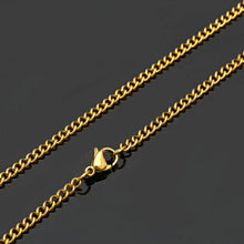 Load image into Gallery viewer, 2mm Golden Light weight Figaro Link Neck Chain For Men