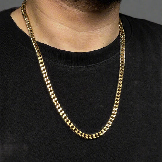 6mm Foxtail Neck Chain For Men Golden