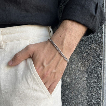 8mm premium cuban link bracelet for men in Pakistan