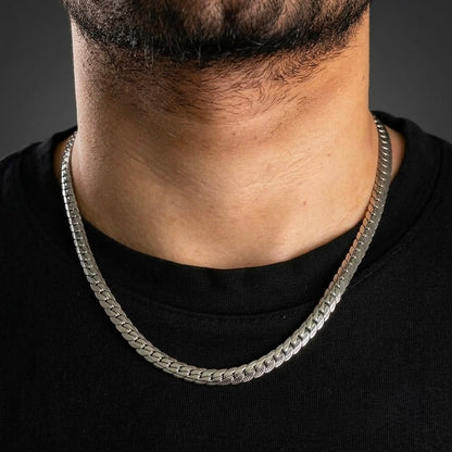 8mm silver miami link curb chain for men online in pakistan