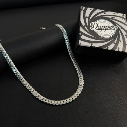 8mm silver miami link curb chain for men online in pakistan