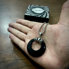Load image into Gallery viewer, Black Moon Pendant Necklace For Men Women