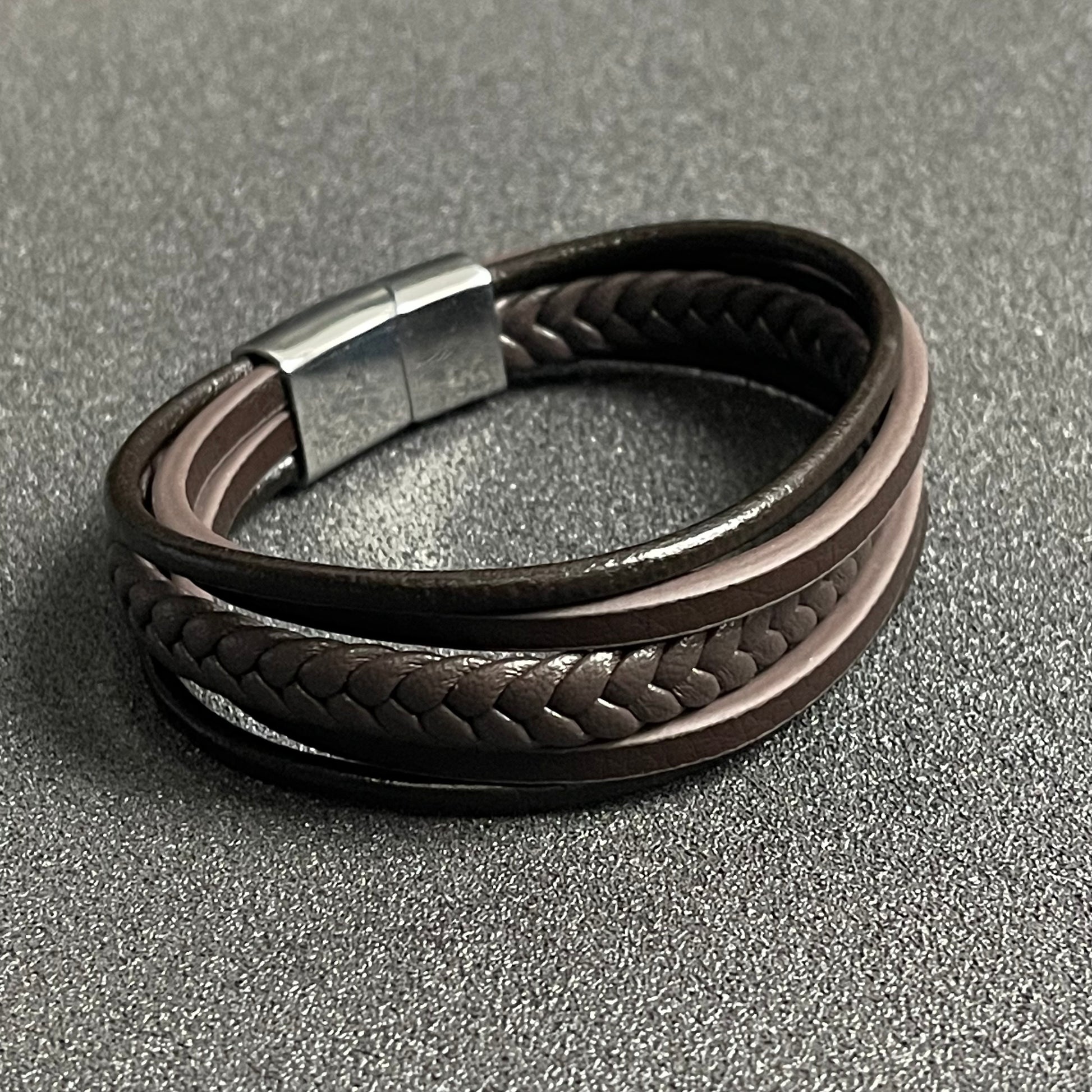 brown leather bracelet for men online in pakistan