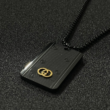 black gucci brand pendant necklace for men women in pakistan