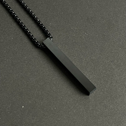Black Bar Pendant Necklace For Men Online In Pakistan