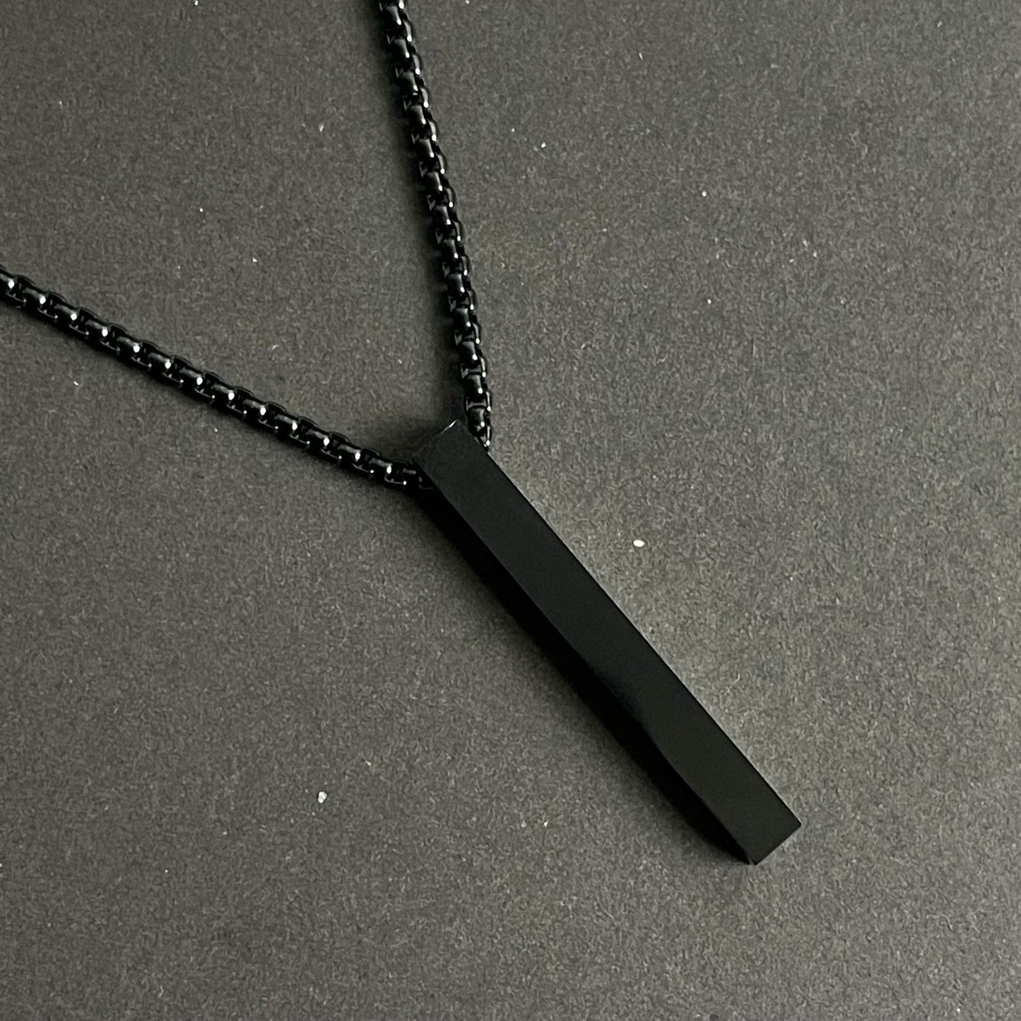 Black Bar Pendant Necklace For Men Online In Pakistan