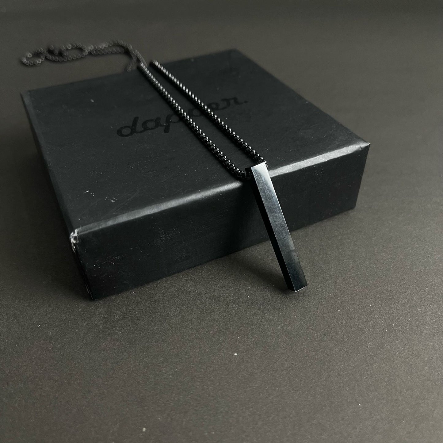 Black Bar Pendant Necklace For Men Online In Pakistan