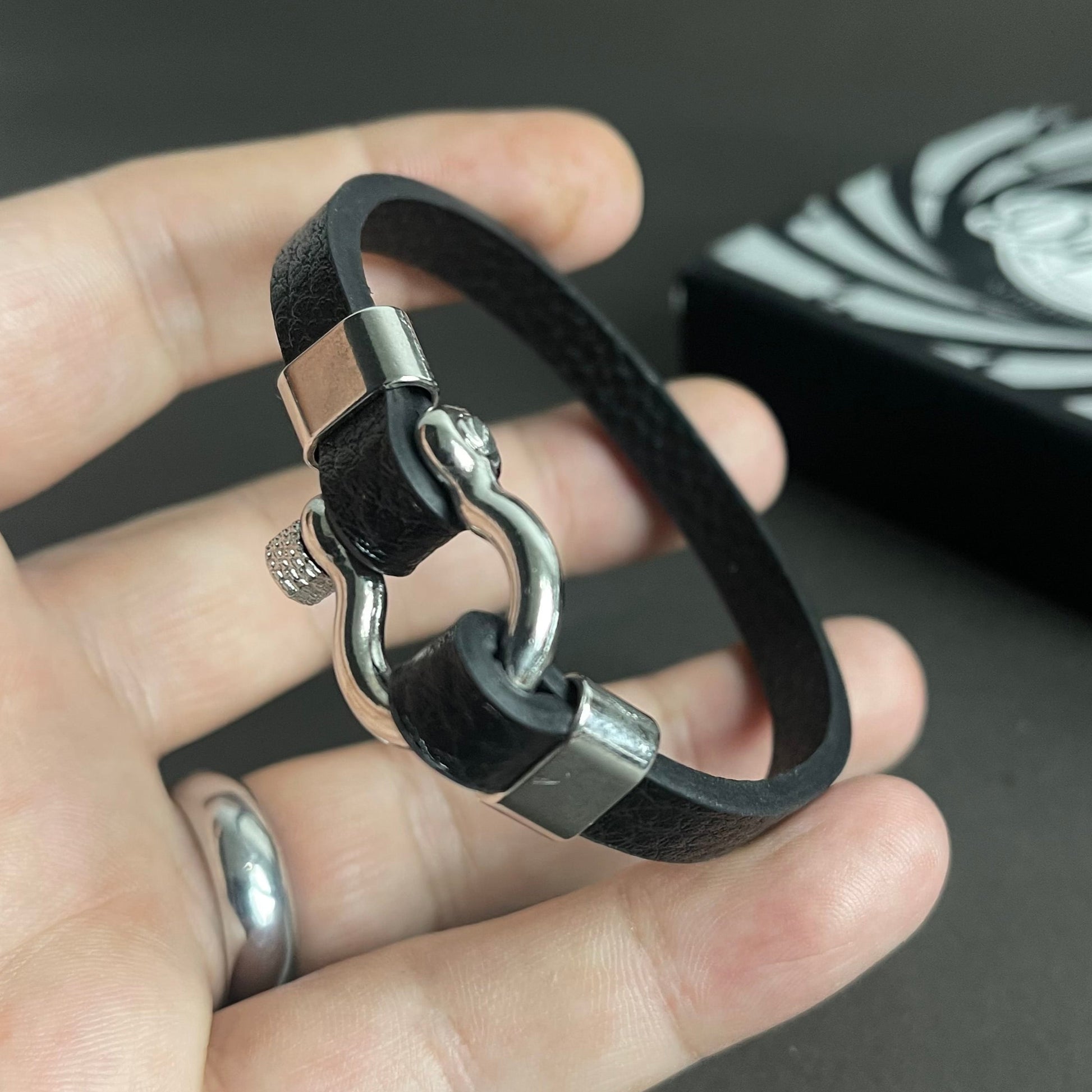 Best black Leather Bracelet For Men in Pakistan