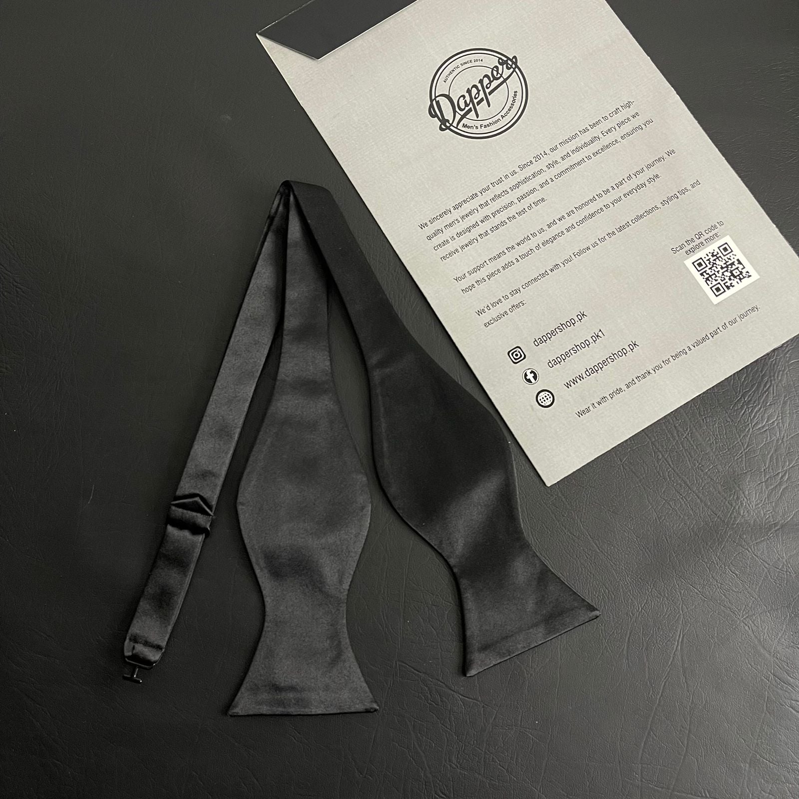 Black Self Bow Tie For Tuxedo Suit Online In Pakistan