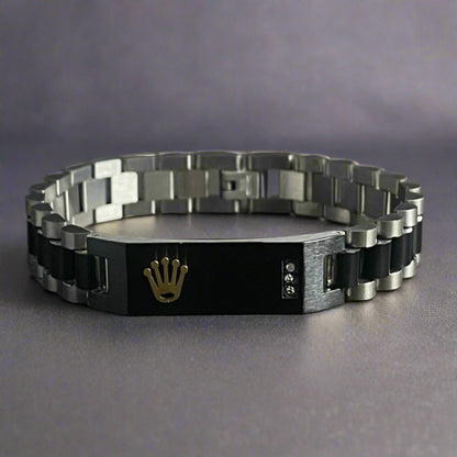 Black Silver Rolex Jubilee Bracelet For Men Online In Pakistan
