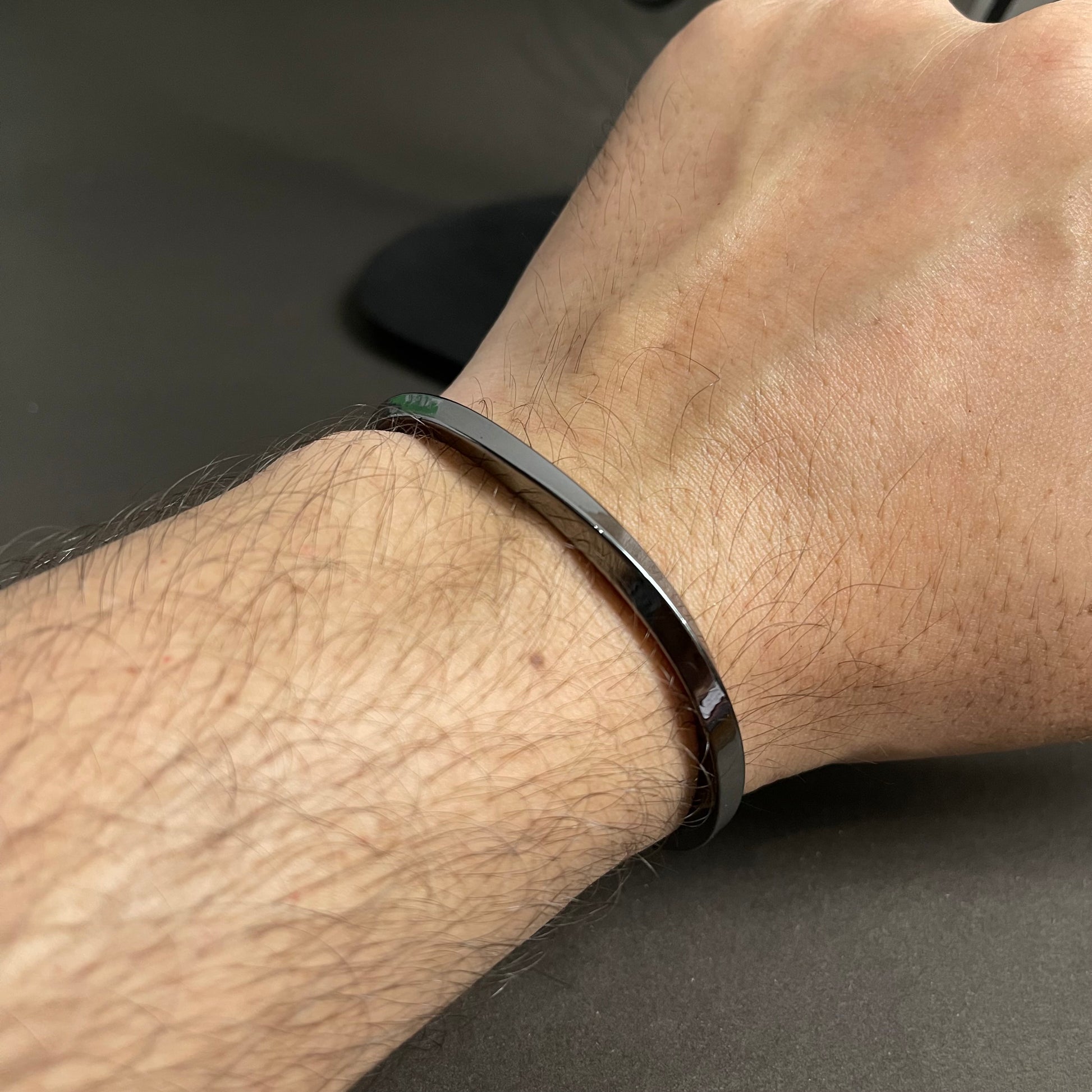 Black Steel Kara Bracelet for men online in Pakistan