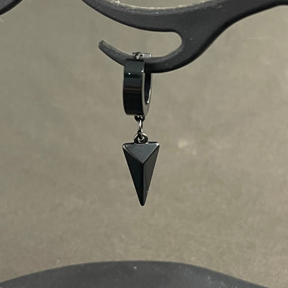 Black arrow head punk earrings bali for men online in pakistan