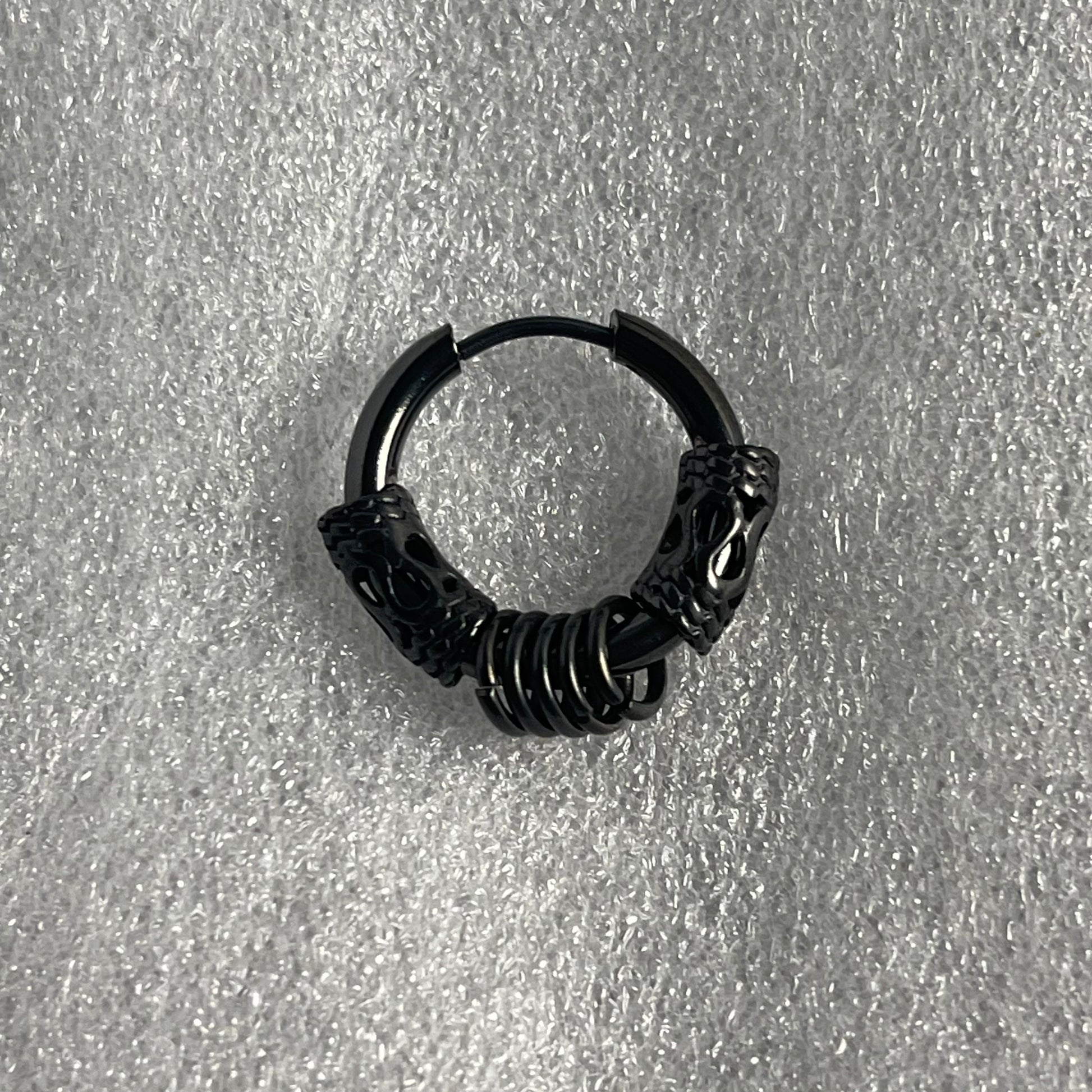 Black punk earrings bali for men online in pakistan
