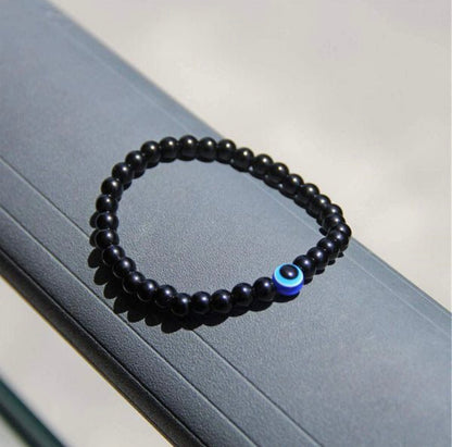 6mm Evil Eye Beads Bracelet For Men Women
