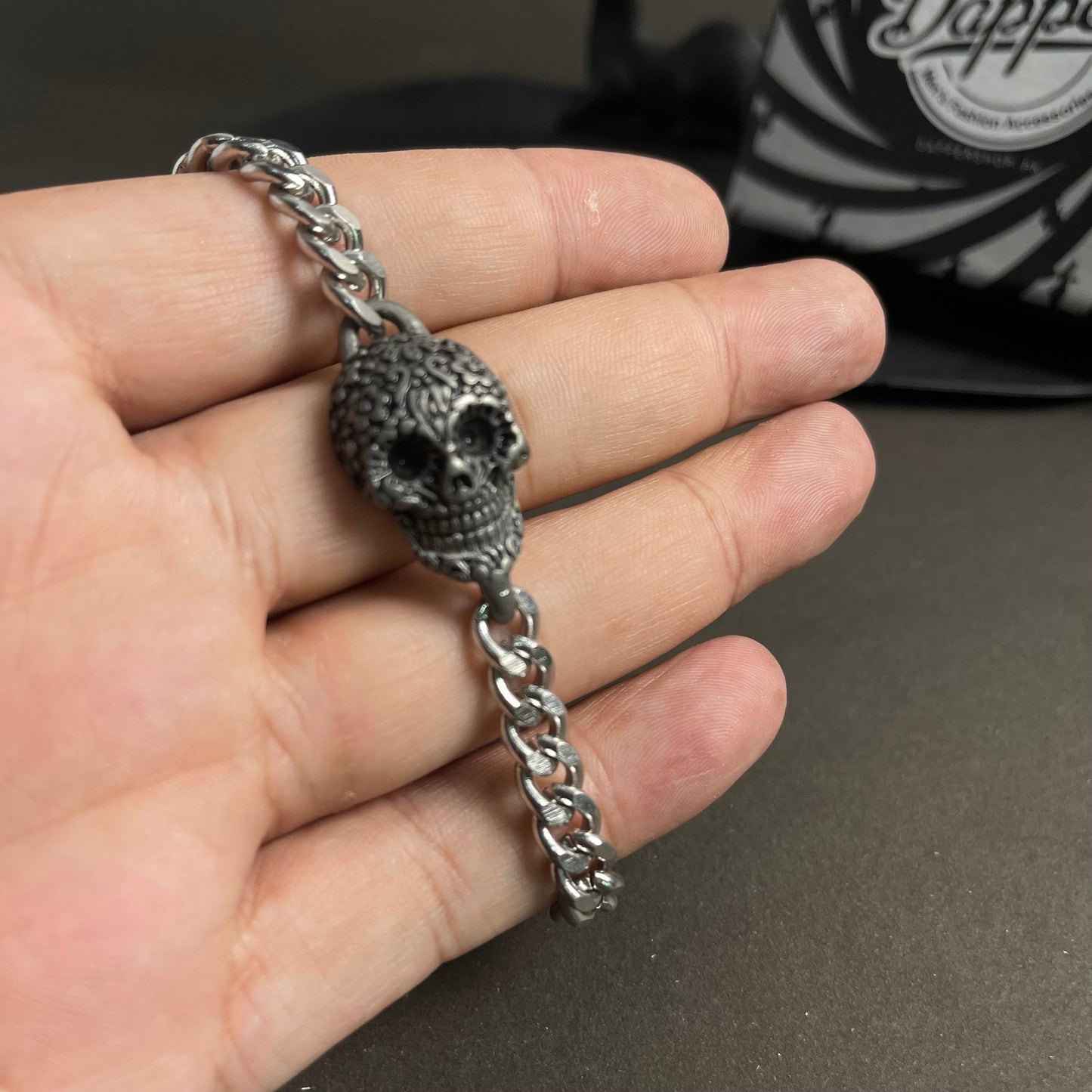 Iron Skull Chain Bracelet For Men