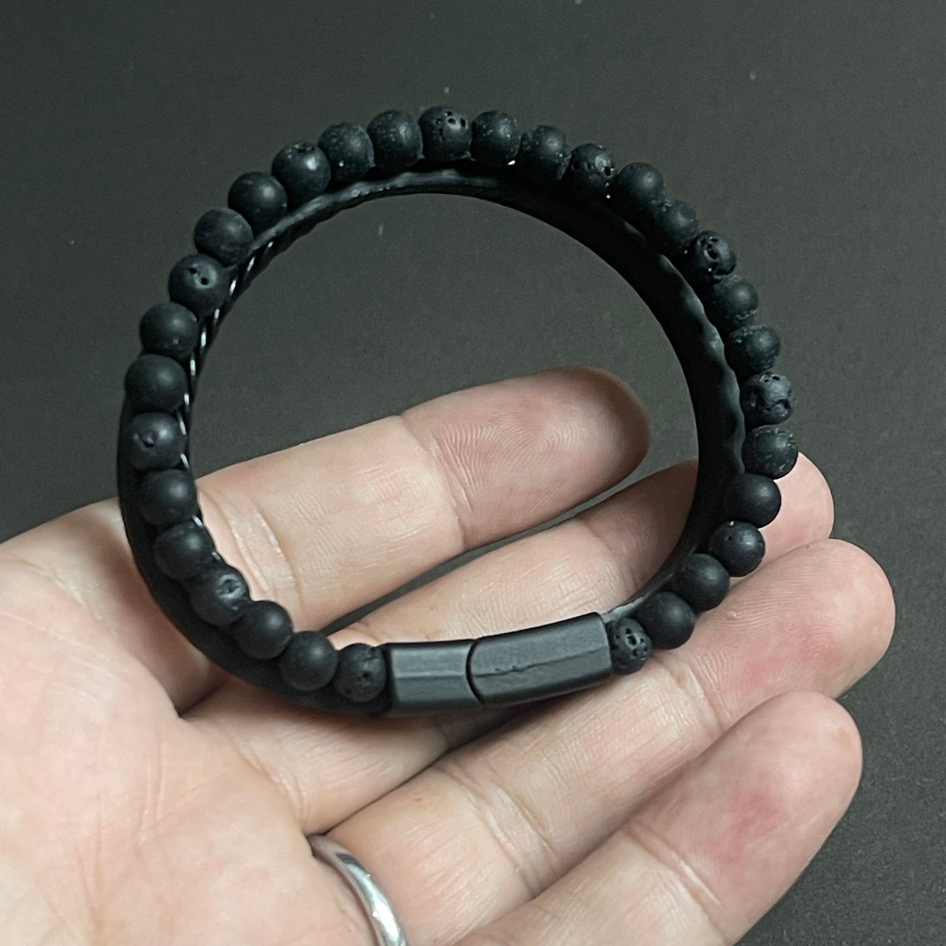 black leather bracelets in pakistan