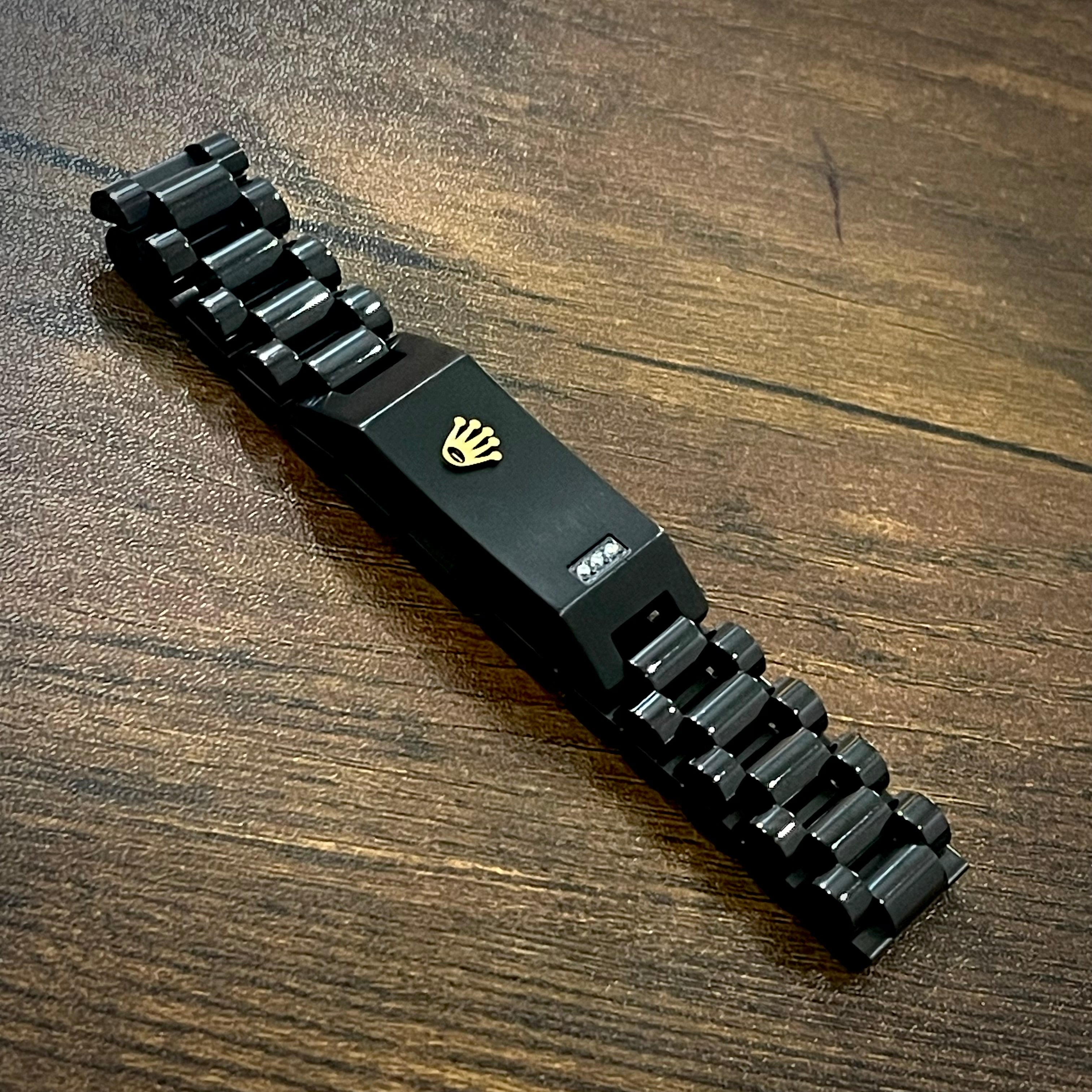 Black rolex bracelet best sale