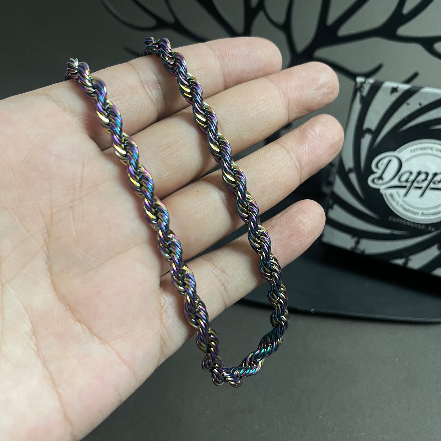 6mm Funky Multi Color Rope Neck Chain